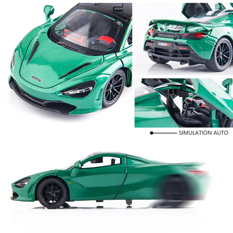 Mc Laren 720s Scale Model Diecast Metalcar - All Size