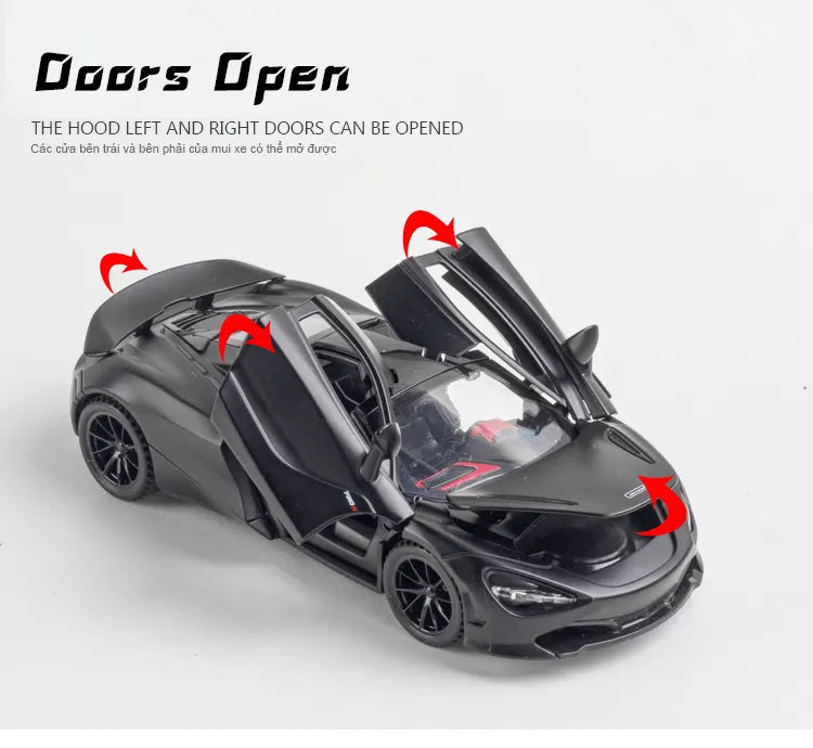 Mc Laren 720s Scale Model Diecast Metalcar - All Size