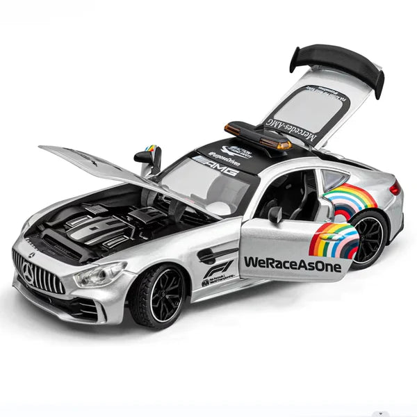 Mercedes-benz Amg Gt Safety Car Scale Model Diecast Metalcar - All Size