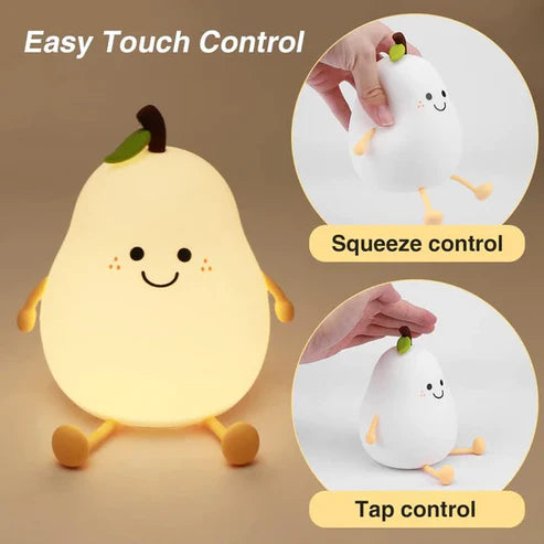 Cute Smile Pear Shape Night Light Lamp