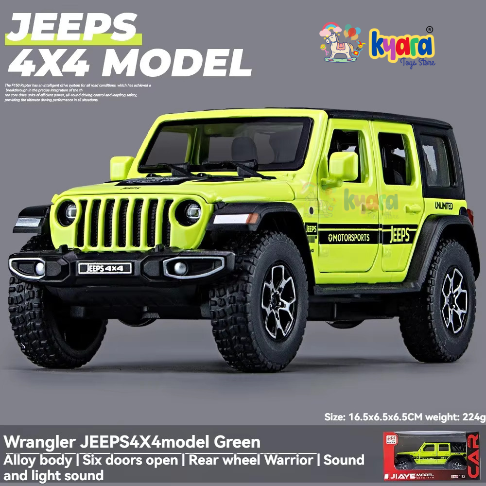 Wrangler Rubicon Thar Jeep Scale Model Metal Car- All Model