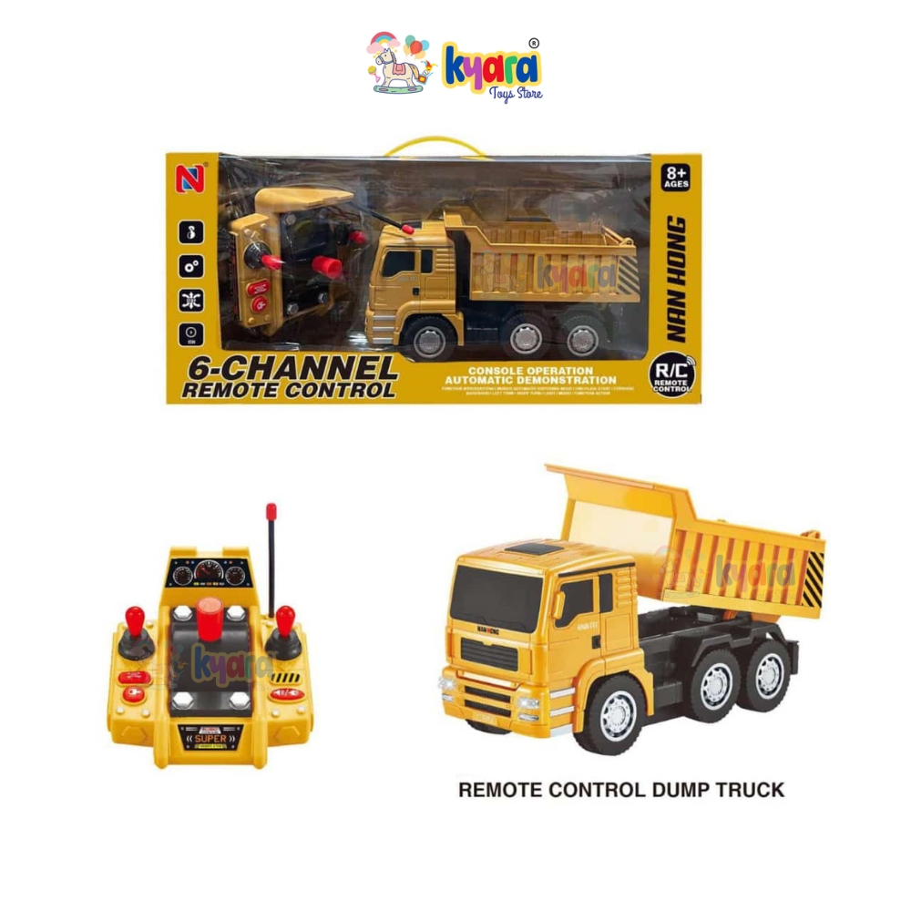 REMOTE CONTROL DUMP TRUCK TOYS RC DUMP TRUCK GIFT TOYS FOR AGES 8, 9, 10, 11+ 6 CHANNEL CONSTRUCTION TOYS REMOTE CONTROL DUMP TRUCK FOR BOYS