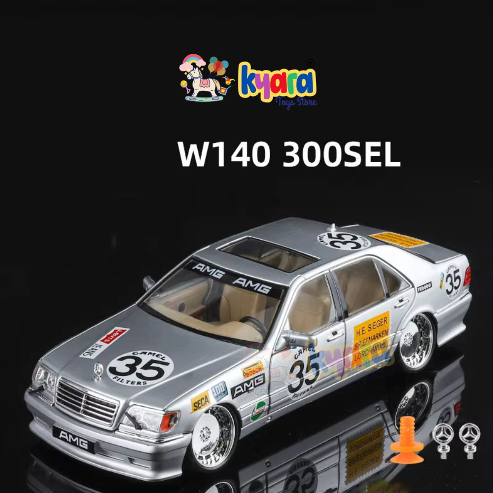 Mercedes Benz W140 300sel Scale Model Diecast Metalcar - All Size