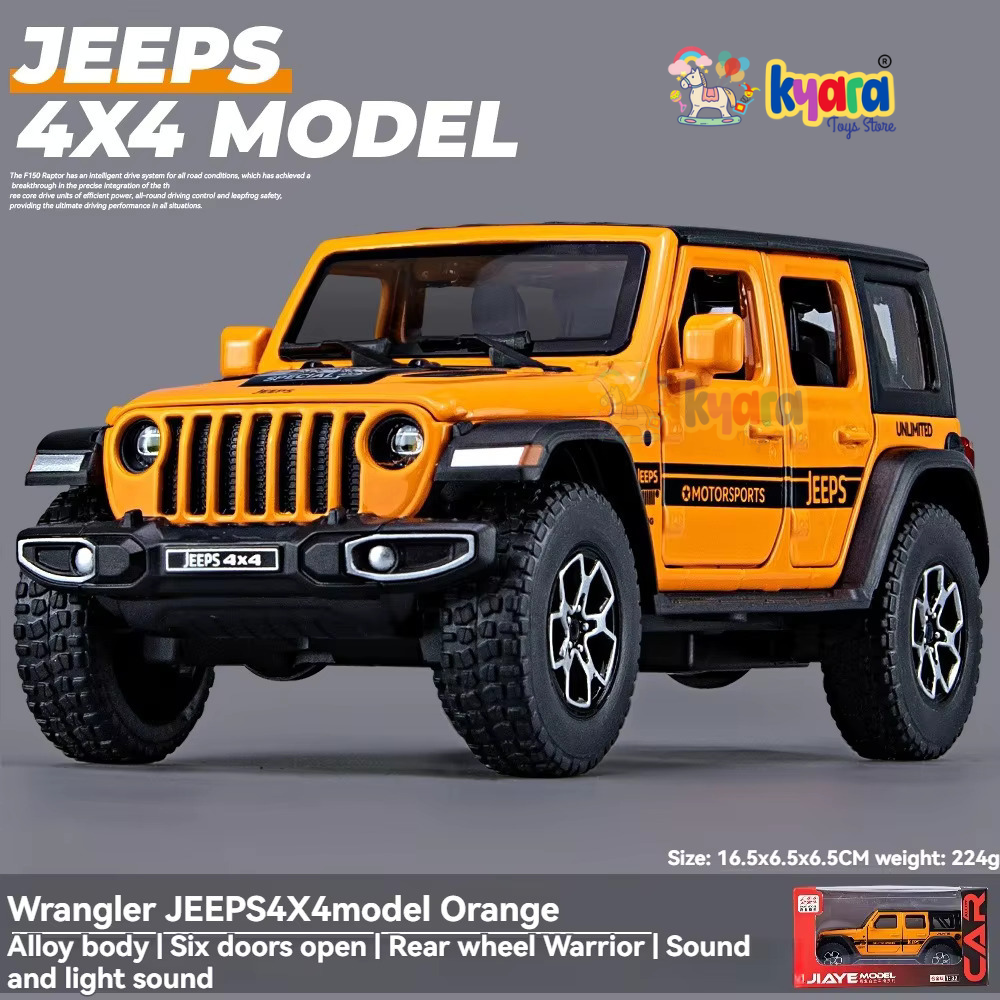 Wrangler Rubicon Thar Jeep Scale Model Metal Car- All Model