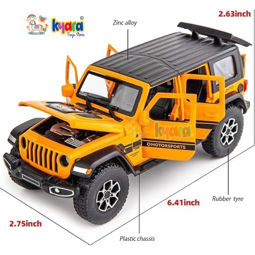 Wrangler Rubicon Thar Jeep Scale Model Metal Car- All Model