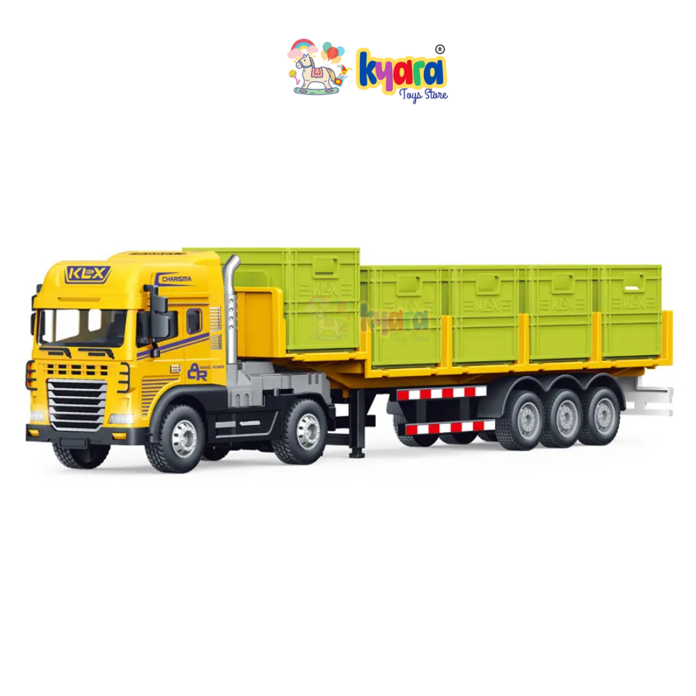 NEW DESIGN ALLOY INERTIA FRICTION POWER TRANSPORT TRAILER TOY TRUCK TRANSPORT CAR CARRIER TOY WITH STORAGE BOX