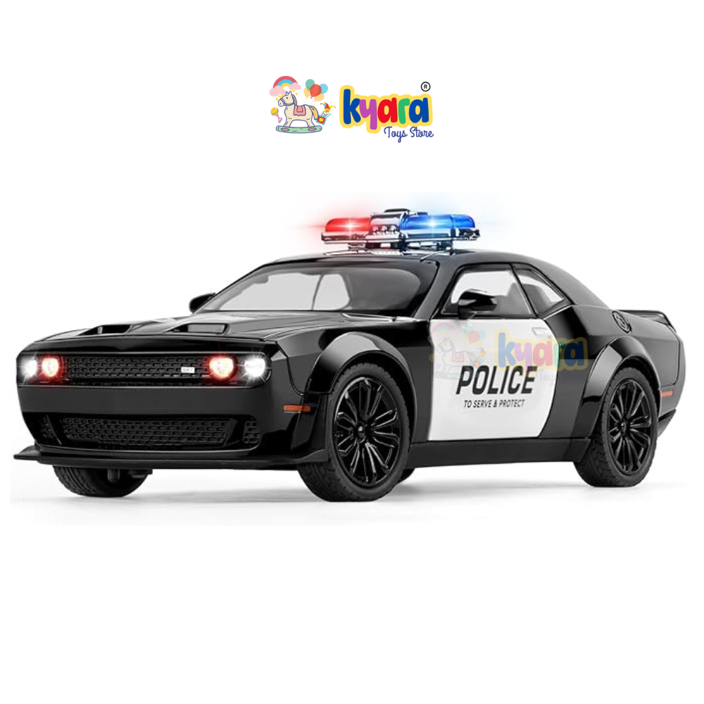 Dodge Challenger Srt Police Scale Model Diecast Metalcar - All Size