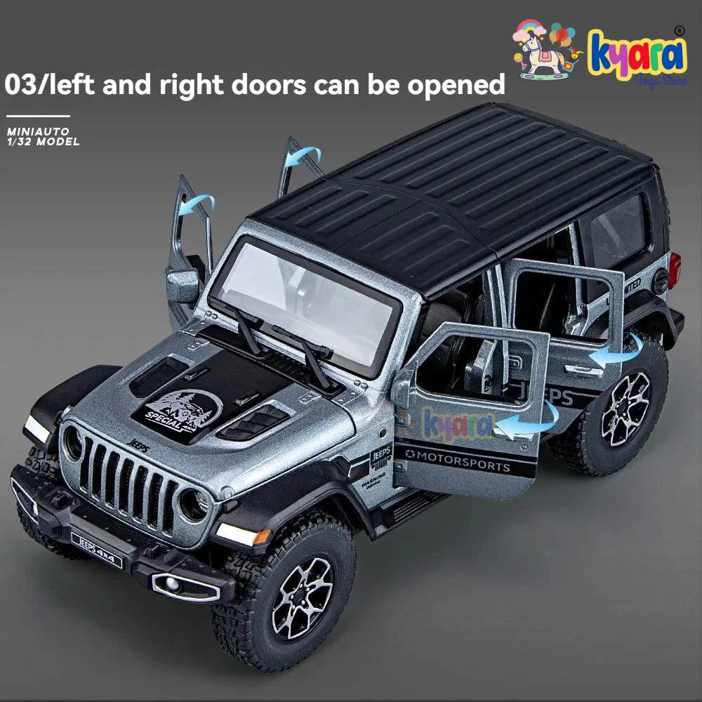 Wrangler Rubicon Thar Jeep Scale Model Metal Car- All Model