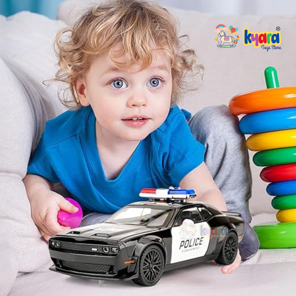 Dodge Challenger Srt Police Scale Model Diecast Metalcar - All Size