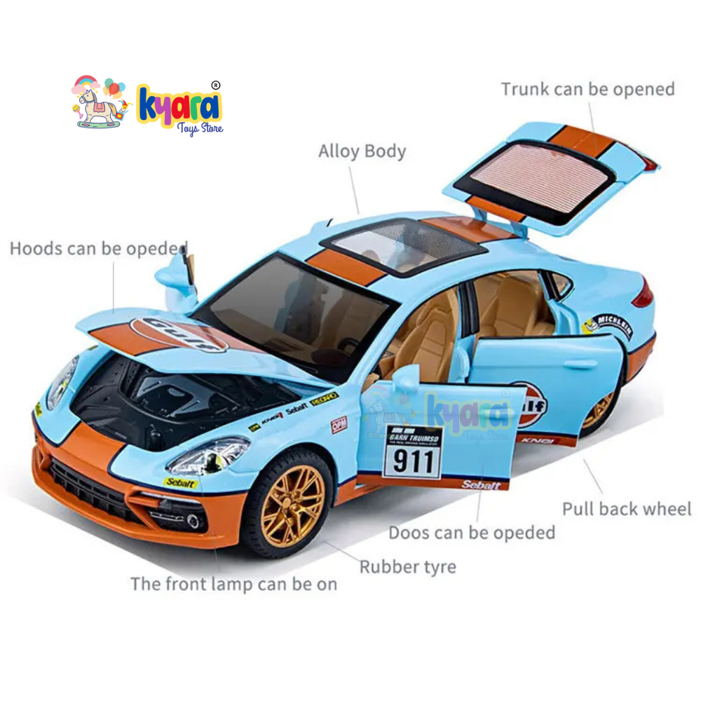 Porsche Panamera Racing Scale Model Diecast Metalcar - All Size
