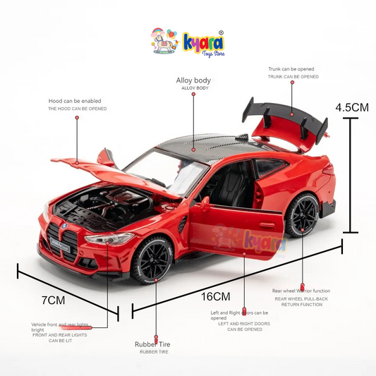 BMW M4 G82 Coupe 1:24 diecast scale model car miniature