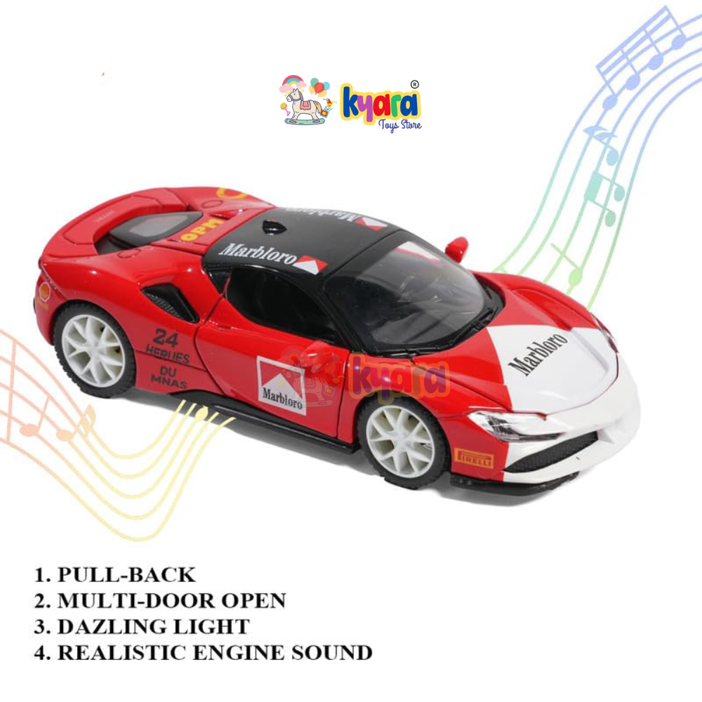 Ferrari SF90 Marlboro Race diecast scale model car miniature