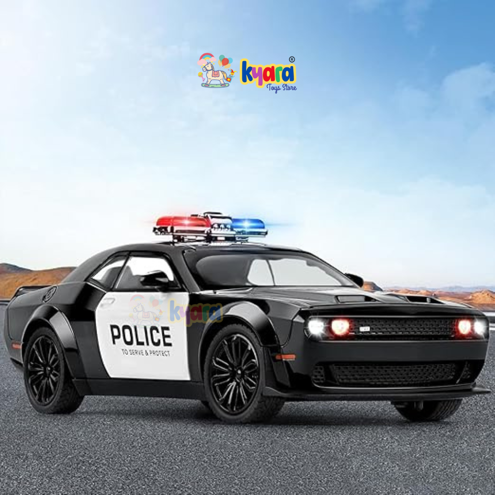 Dodge Challenger Srt Police Scale Model Diecast Metalcar - All Size
