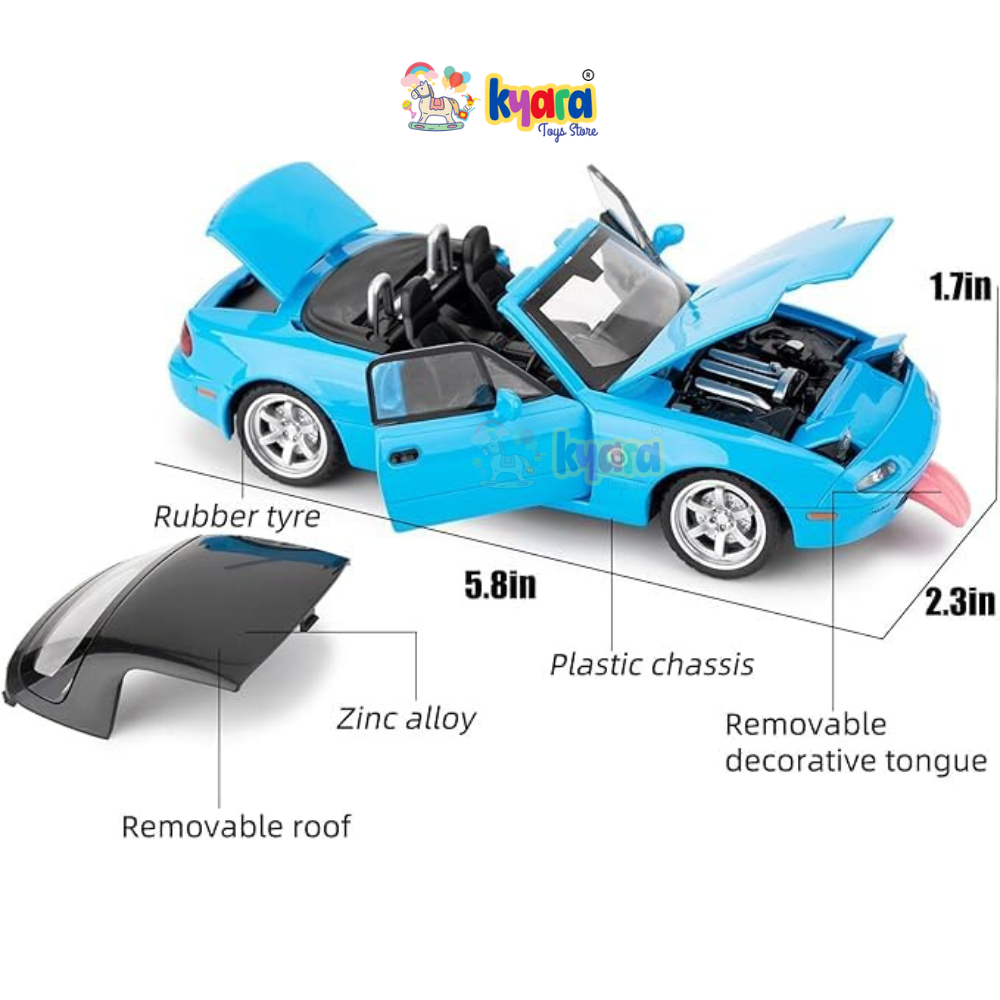 Mazda Miata Mx5 Scale Model Diecast Metalcar - All Size