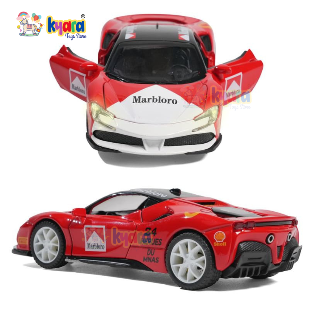 Ferrari SF90 Marlboro Race diecast scale model car miniature