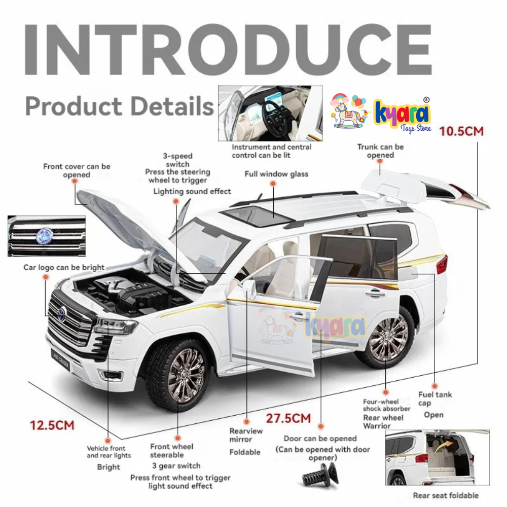Toyota Land Cruiser LC300 Scale Model Diecast Metalcar