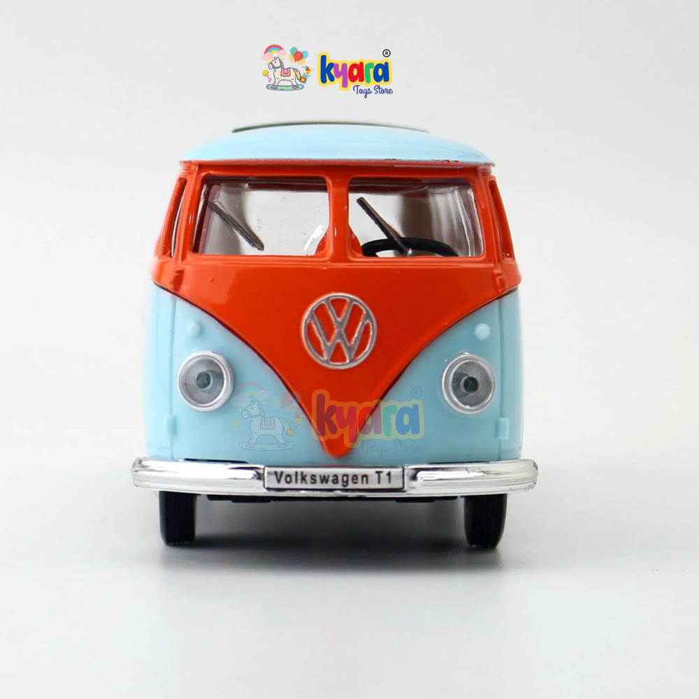 1:36 Diecast Model Car Alloy Toys Car Model Gulf Oil GULF Vo Lkswagen Classic T1 Bus Toy Vehicle Children Gifts