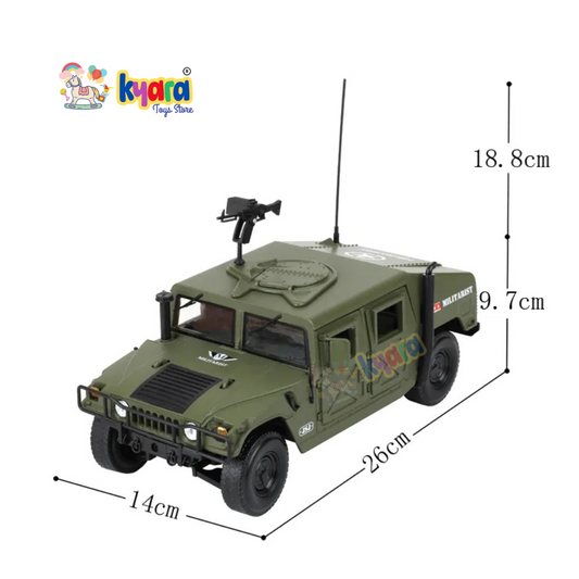 Military Battlefield Hummer Vehicles Scale Model Diecast Metalcar