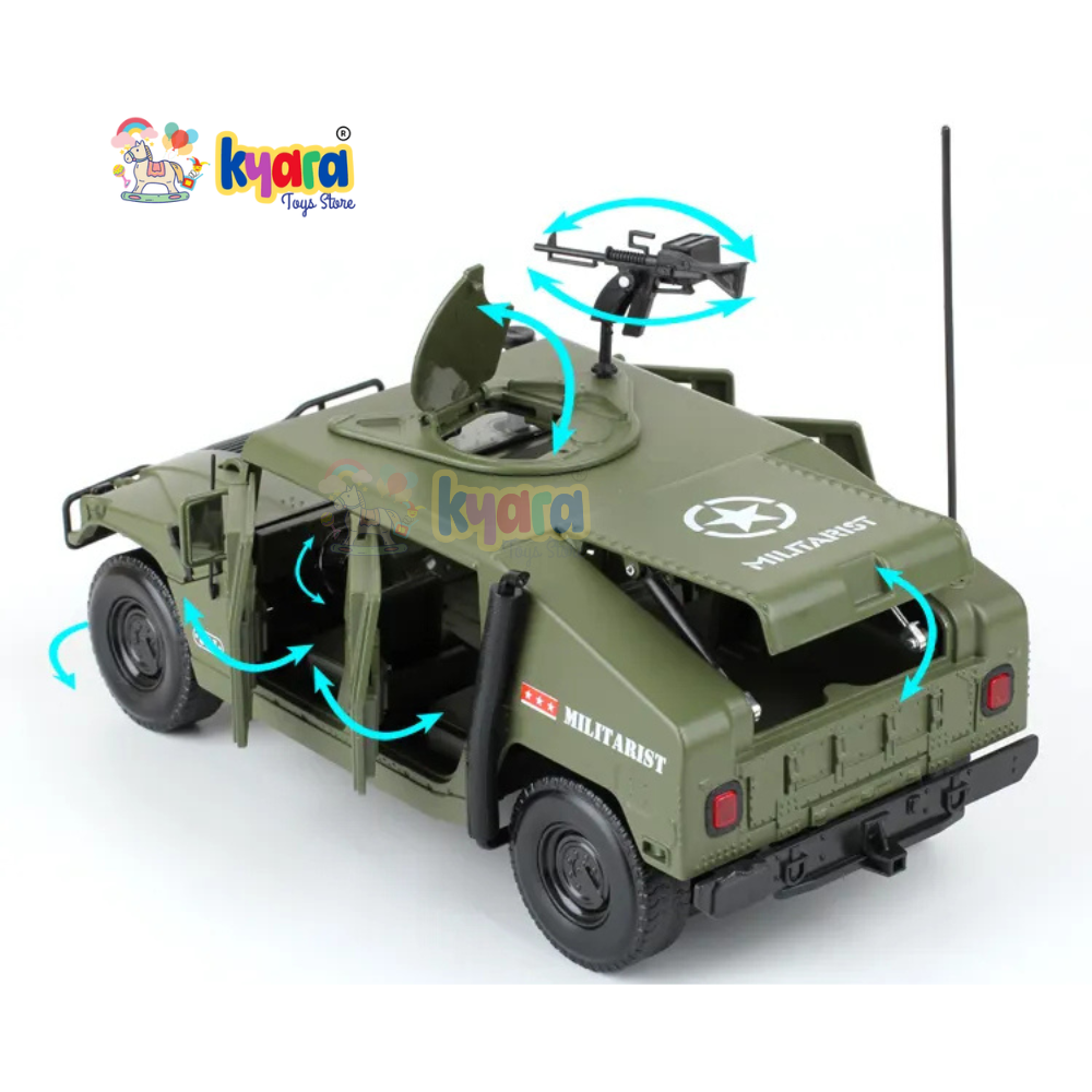 Military Battlefield Hummer Vehicles Scale Model Diecast Metalcar