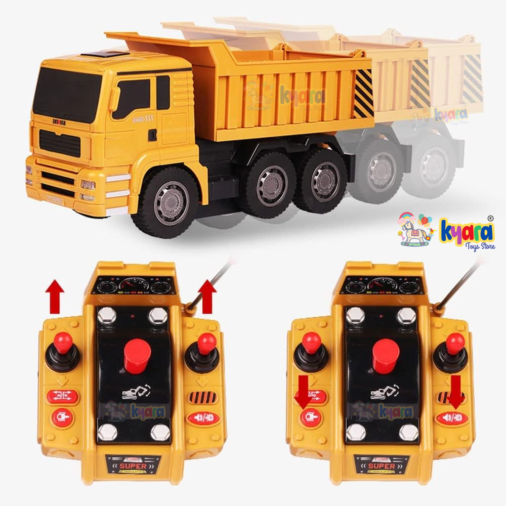 REMOTE CONTROL DUMP TRUCK TOYS RC DUMP TRUCK GIFT TOYS FOR AGES 8, 9, 10, 11+ 6 CHANNEL CONSTRUCTION TOYS REMOTE CONTROL DUMP TRUCK FOR BOYS