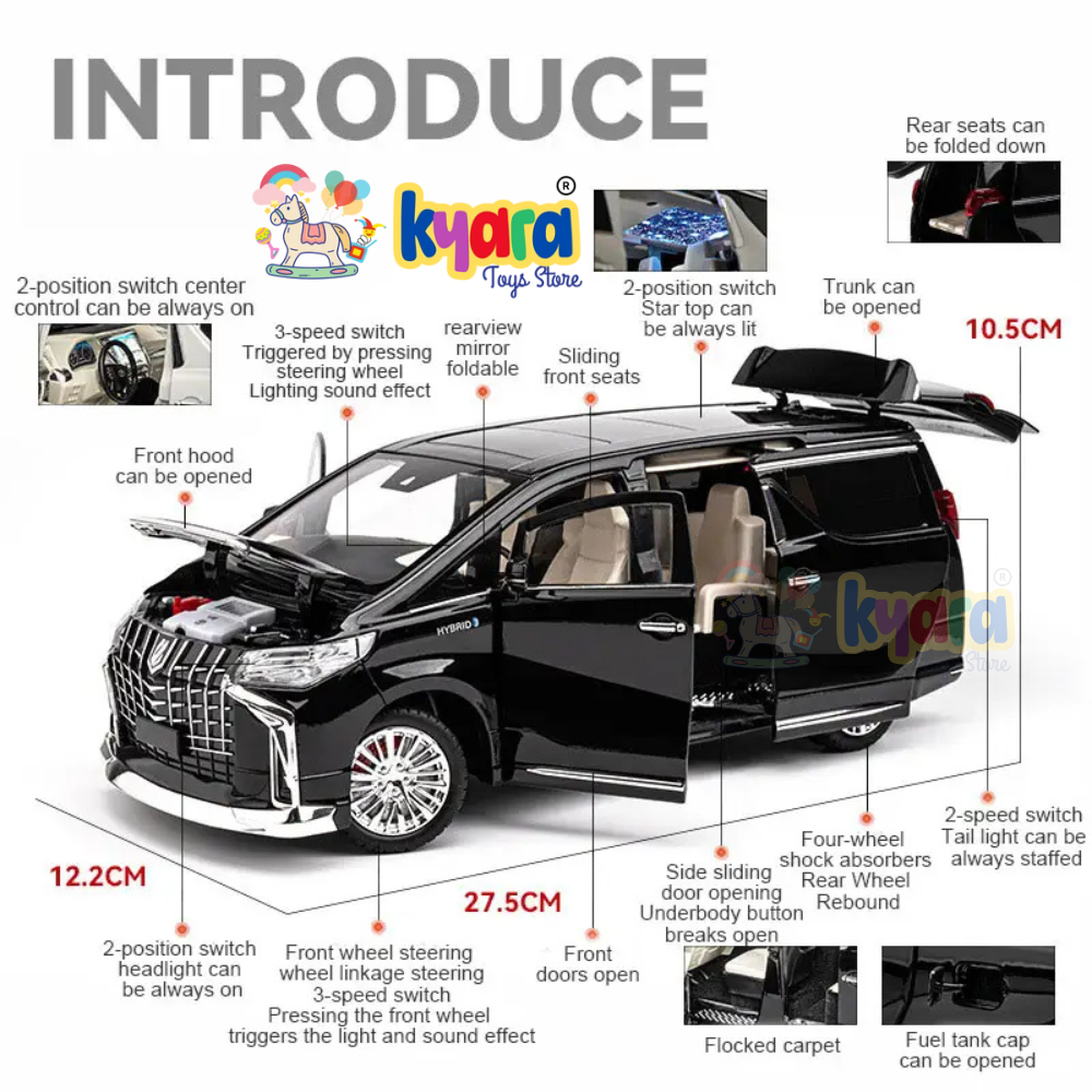 Toyota Alphard Scale Model Diecast Metalcar