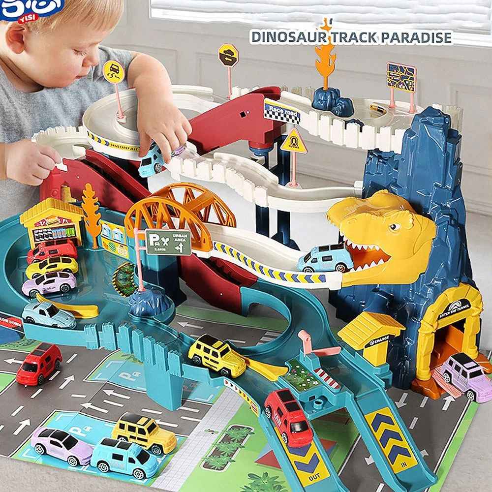 Premium Dinosaur Adventure Toy Car Racer Ramp Toy for Kids - Kyaratoy.com