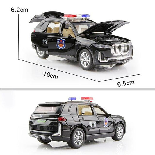 Bmw Police Scale Model Diecast Metalcar - All Size