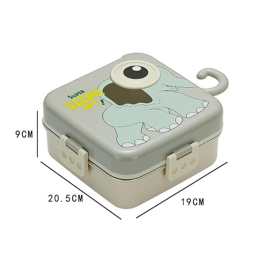 Cute Elephant Eye Steel Lunch Box