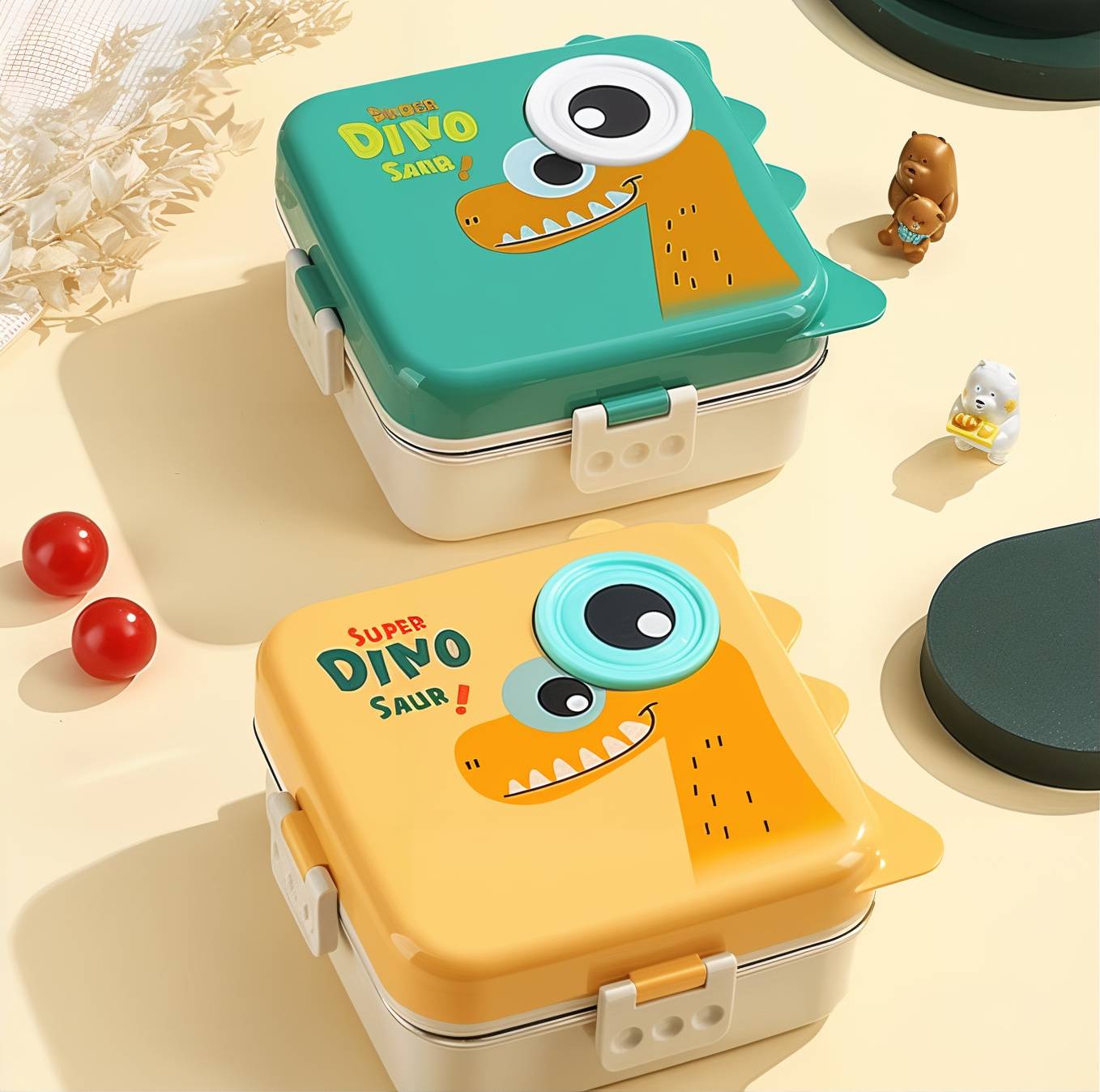 Cute Elephant Eye Steel Lunch Box
