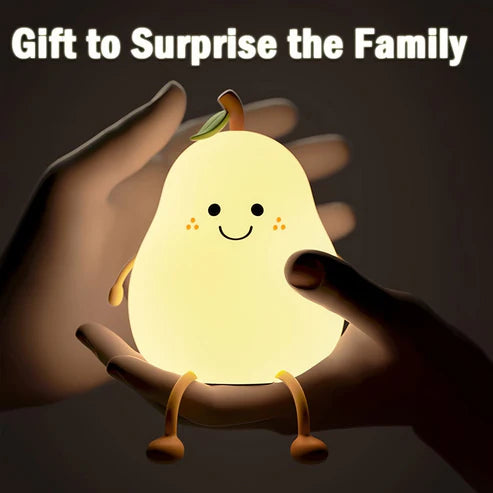 Cute Smile Pear Shape Night Light Lamp