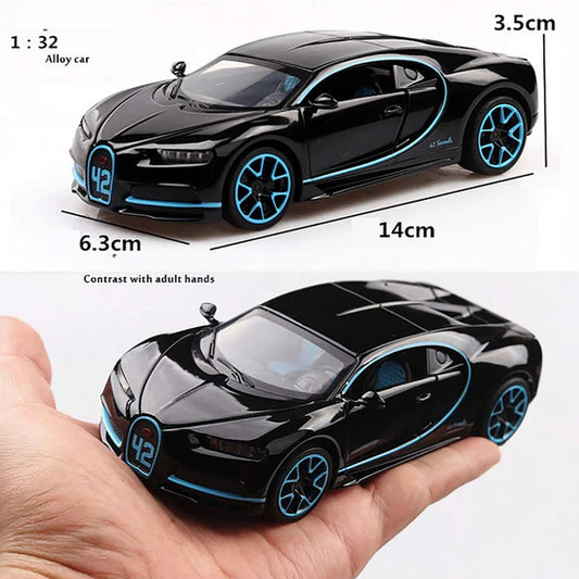 Bugatti Chiiron Scale Model Diecast Metalcar - All Size