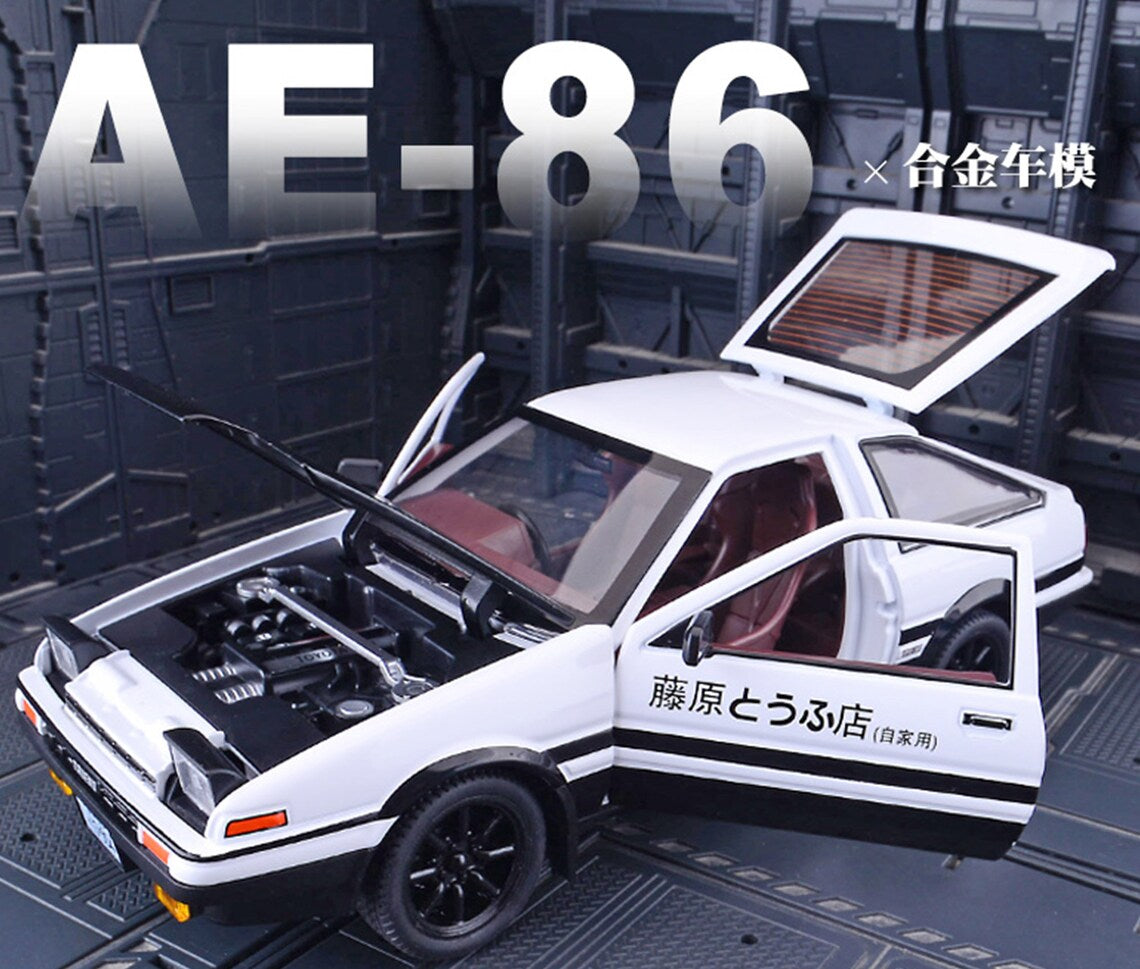Toyota Ae-86 Scale Model Diecast Metalcar - All Size