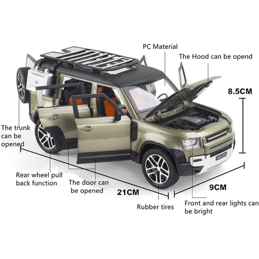 Defender 110 1:24 Diecast Scale Model Car