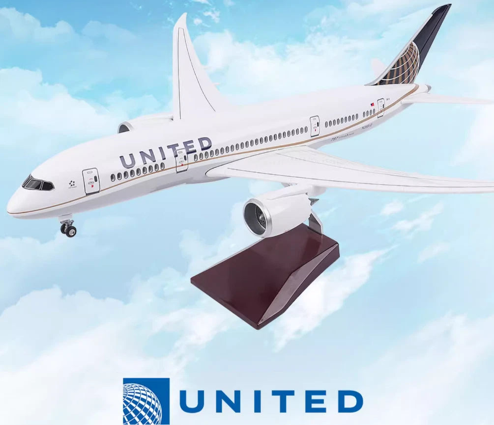 UNITED BOEING 787 Passenger Plane 47CM 1:160 Diecast Scale Model
