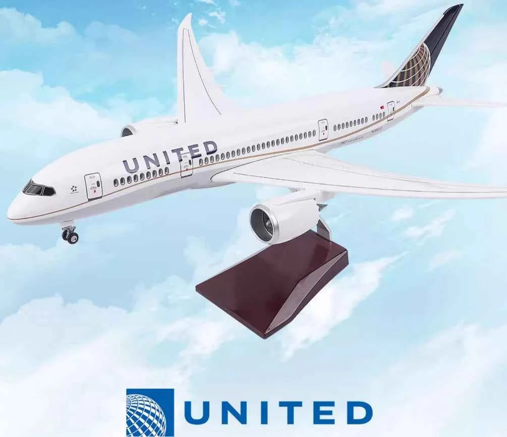 UNITED BOEING 787 Passenger Plane 47CM 1:160 Diecast Scale Model