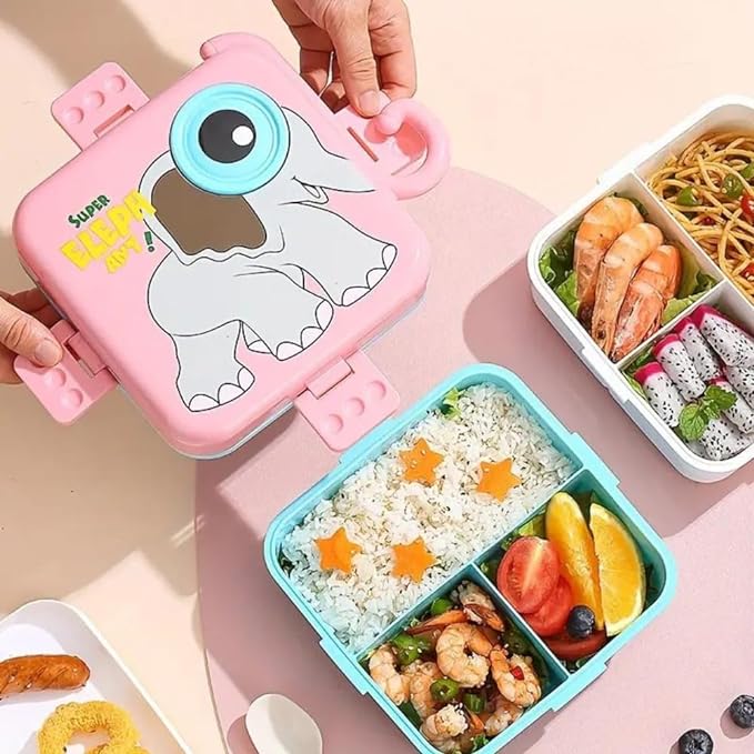 Cute Elephant Eye Steel Lunch Box
