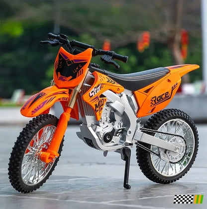 Kawasaki KX450F Dirt Bike Diecast Alloy Model Bike