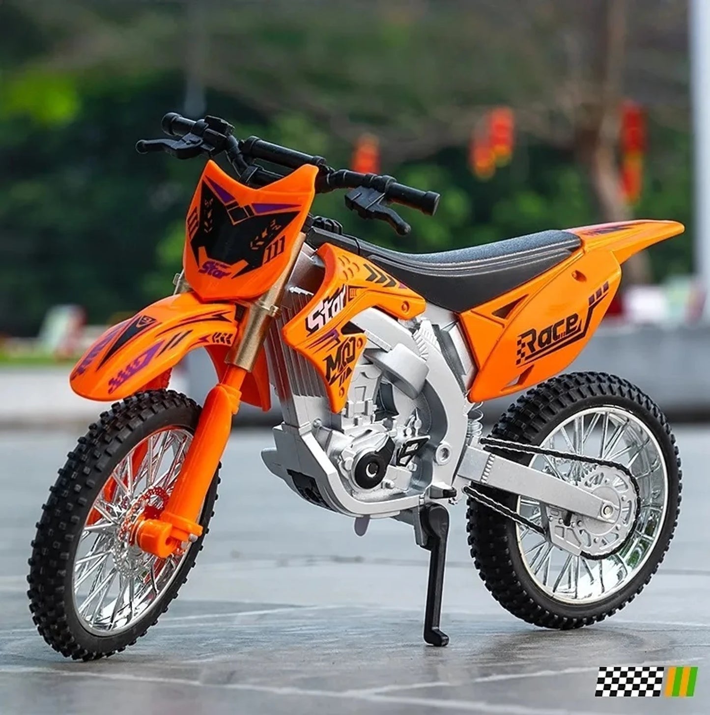 Kawasaki KX450F Dirt Bike Diecast Alloy Model Bike