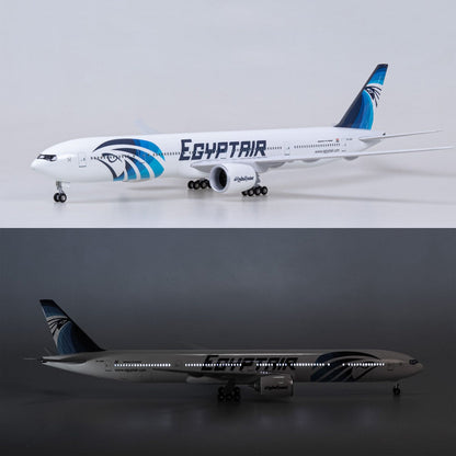 EgyptAir Metal Airplane B777 47CM 1:157 Diecast Scale Model