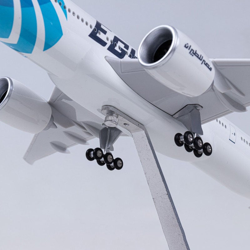 EgyptAir Metal Airplane B777 47CM 1:157 Diecast Scale Model