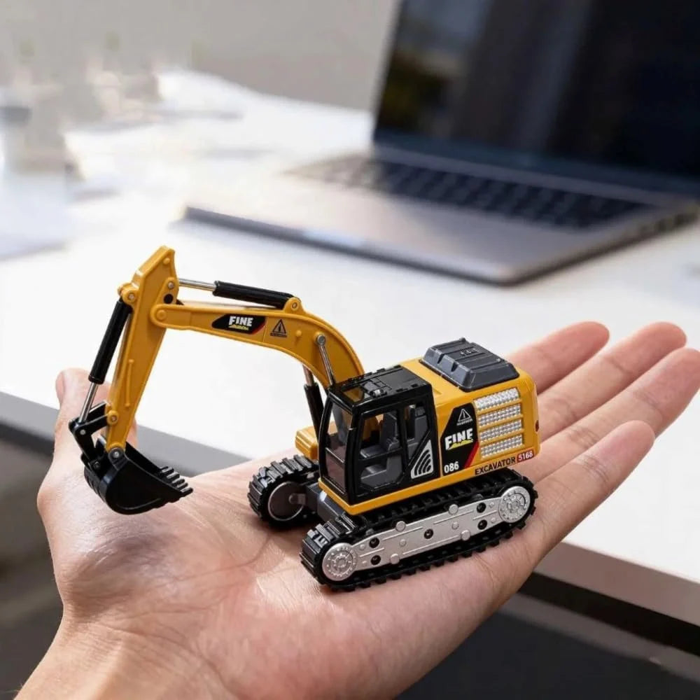 Mini RC Excavator Toy 1/64 Scale Construction Vehicle