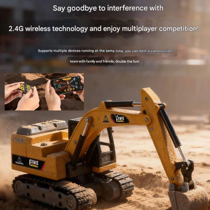 Mini RC Excavator Toy 1/64 Scale Construction Vehicle