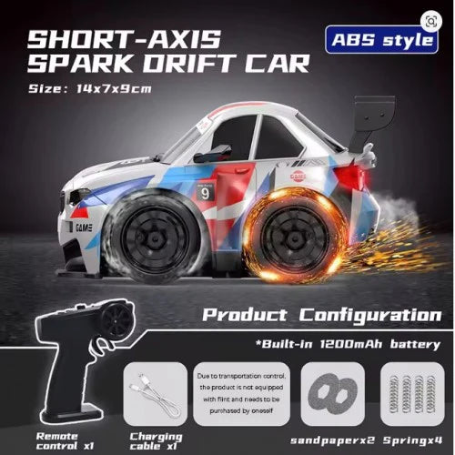 Fire Car - High - Speed RC Driftt Car With Sparkling