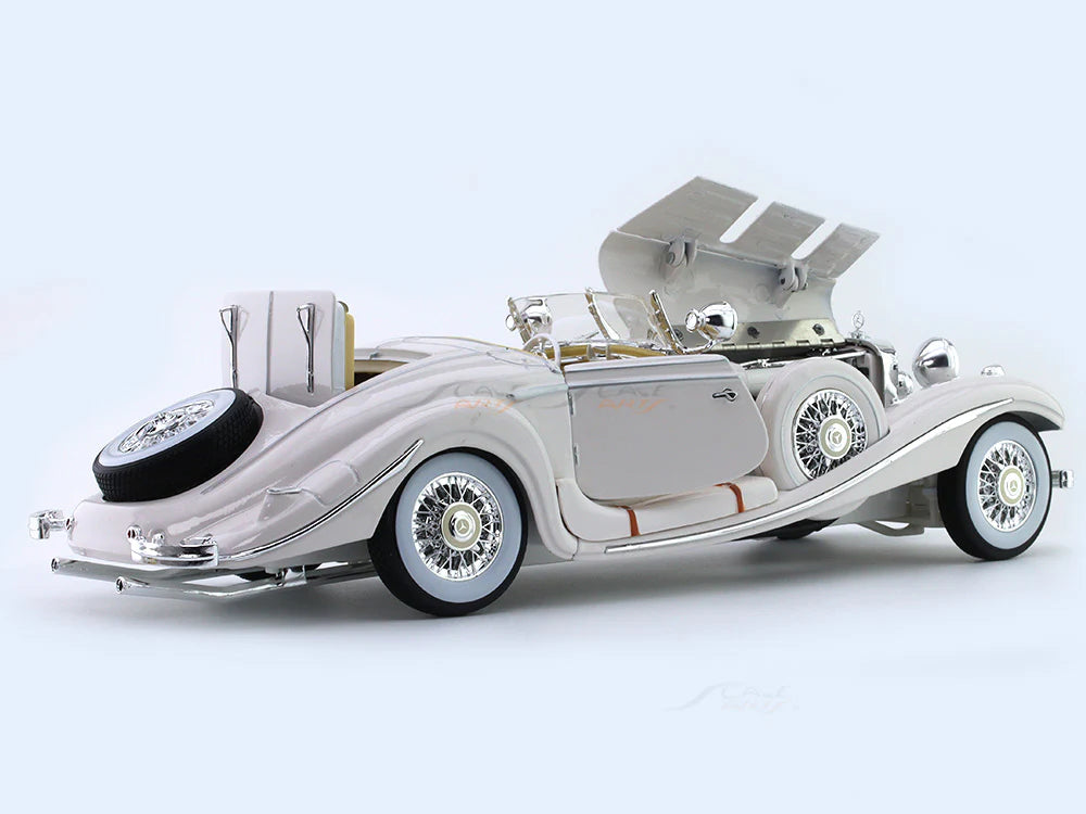 Vintage 1936 Mercedes Benz 500K 1:18 Roadster Diecast Scale Model Car
