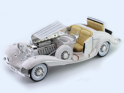 Vintage 1936 Mercedes Benz 500K 1:18 Roadster Diecast Scale Model Car