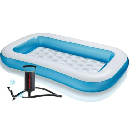 5.5 FT PORTABLE INFLATABLE & FOLDABLE SWIMMING POOL OUTDOOR & INDOOR WATER SWIMMING POOL FOR KIDS & ADULTS