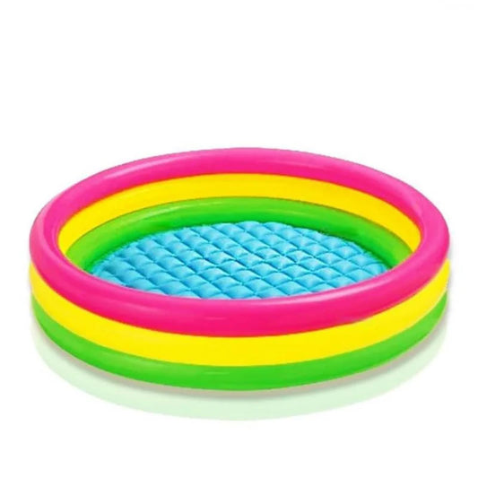 4 FT ROUND SHAPE PORTABLE INFLATABLE & FOLDABLE SWIMMING POOL OUTDOOR & INDOOR WATER SWIMMING POOL FOR KIDS & ADULTS