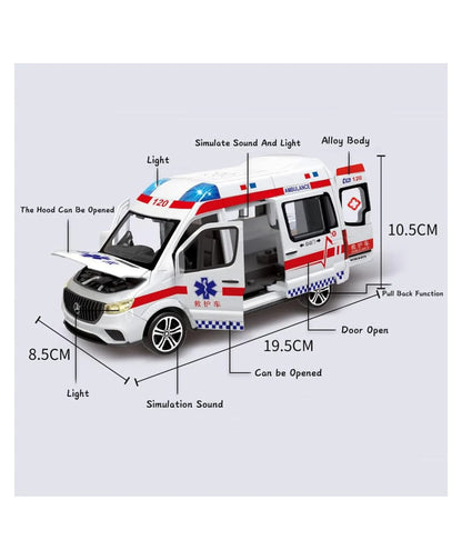 Mercedes Benz Ambulance Van 1:24 Diecast Scale Model Car