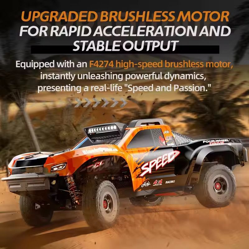 JJRC C8822 1/8 Desert Short Truck 4WD High Speed Off-Road RC Car