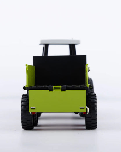 Classic Red Tractor with Trailer Diecast Model 1:24 Scale